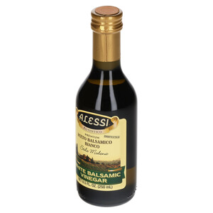Right three-quarter view of Alessi 8.5 fl. oz White Balsamic Vinegar