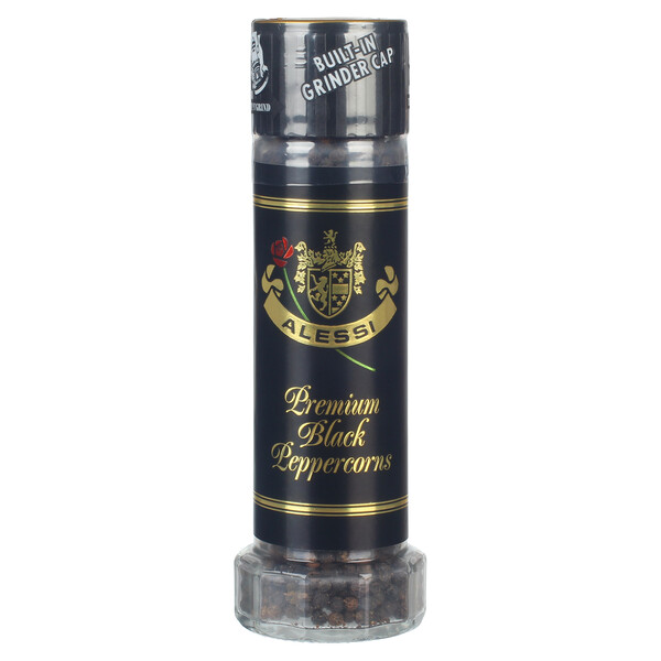 Alessi 2.2 oz Premium Black Peppercorns