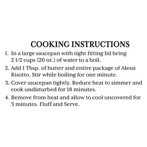 Alessi 8 oz Risotto With Porcini Mushrooms