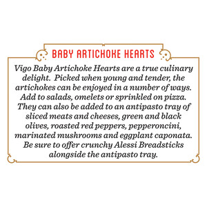 Instructions Vigo 14 oz Baby Artichoke Hearts