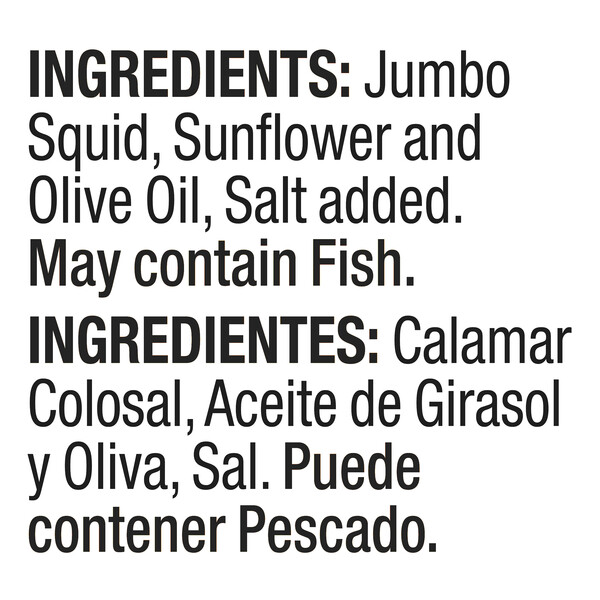 Vigo 4 oz Jumbo Squid in Oil