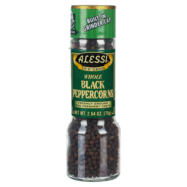 First image Alessi 2.64 oz Alessi Black Pepper Grinder