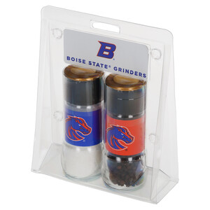 Right three-quarter view of Collegiate 4.17 oz Boise State&reg; Broncos&reg; Grinder Set