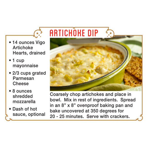 Instructions Vigo 14 oz Quartered Artichoke Hearts