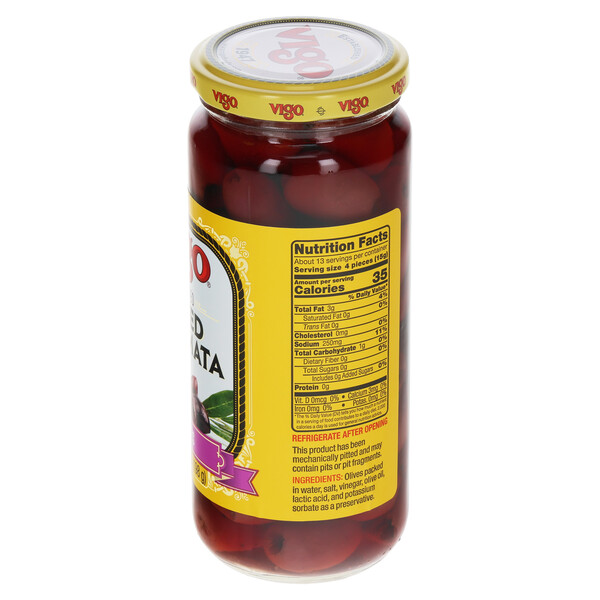 Vigo 7 oz Vigo Pitted Calamata Olives