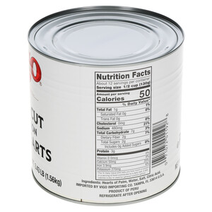 Right and top Vigo 3.43 lbs Hearts of Palm Medallions