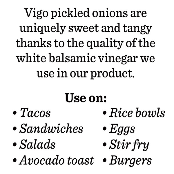 Instructions Vigo 12 oz Pickled Red Onions