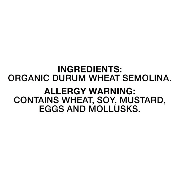 Ingredients Alessi 16 oz Organic Spaghetti Alla Chitarra