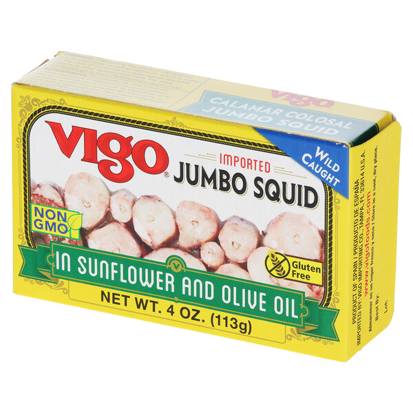 Vigo 4 oz Jumbo Squid in Oil