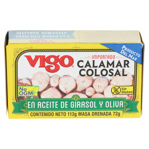 Vigo 4 oz Jumbo Squid in Oil