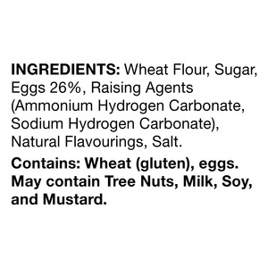 Ingredients Alessi 14 oz Biscotti Savoiardi Cookies