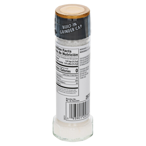 Back and top Trade East 4.25 oz Sea Salt Grinder