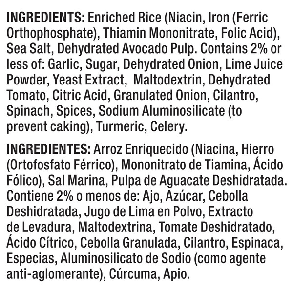 Vigo 8 oz Vigo Creamy Avocado Lime Rice