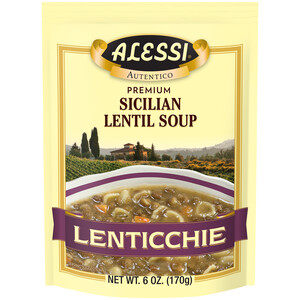 First image Alessi 6 oz Sicilian Lentil Soup