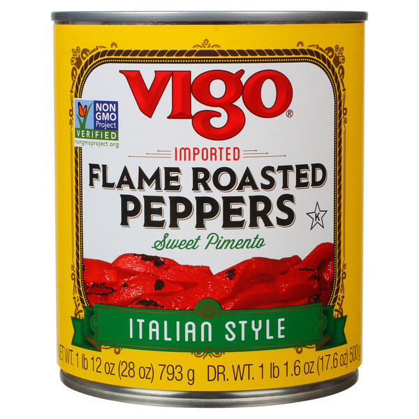 First image Vigo 17.6 oz Roasted Red Peppers