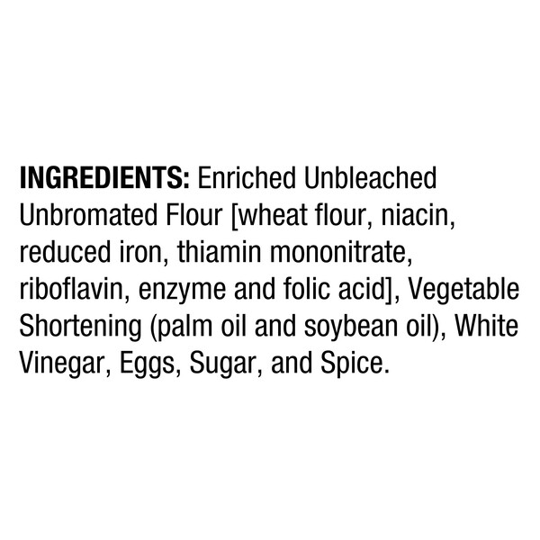 Ingredients Alessi 4 oz Large Cannoli Shells