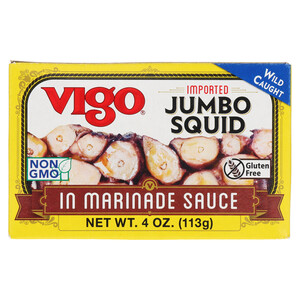 Vigo 4 oz Jumbo Squid in Marinade Sauce