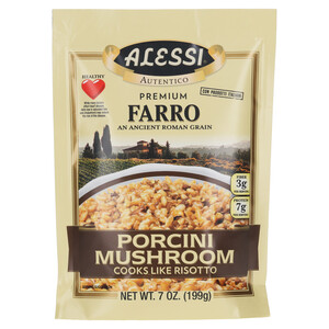 First image Alessi 7 oz Porcini Mushroom Farro