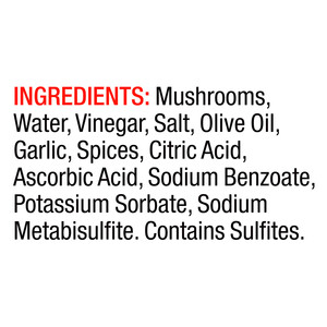 Ingredients Vigo 12 oz Marinated Mushrooms