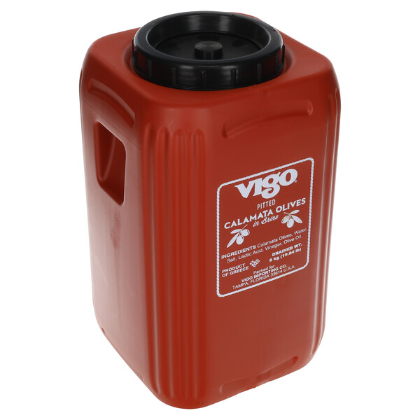 Left three-quarter view Vigo 19.84 lbs Pitted Calamata Olives