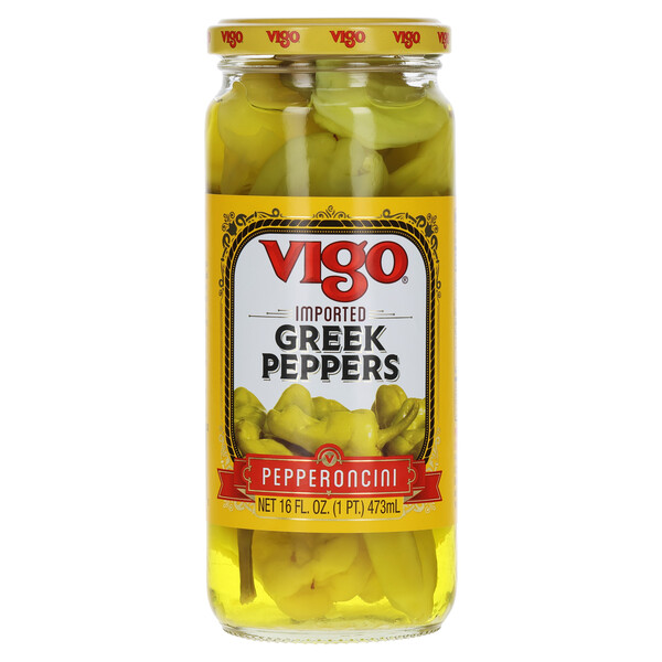 Vigo 16 fl. oz Greek Peppers
