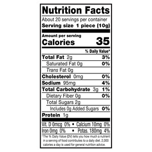 Nutrition facts Alessi 7 fl. oz Sun Dried Tomatoes in Oil