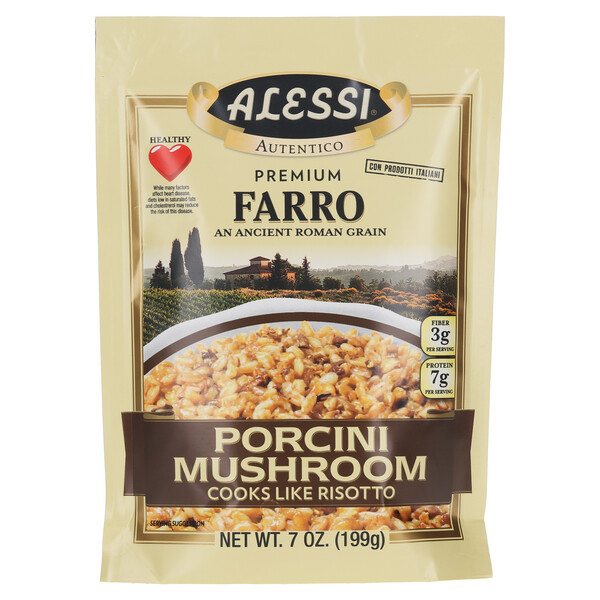 First image Alessi 7 oz Porcini Mushroom Farro