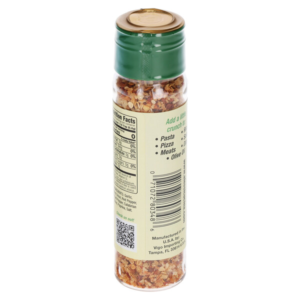 Back and top Alessi 3.1 oz Calabrian Chili Crisp Shaker