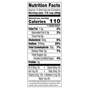 Nutrition facts Alessi 15 oz Seasoned Italian Style Bread Crumbs